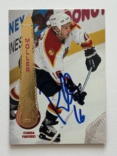 Randy Moller Florida Panthers Autographed 1994-95 Pinnacle Hockey Card #401 COA