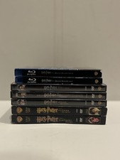 Harry Potter Blu-Ray DVD Movie Lot Complete Series 1-8 Very Good Condition