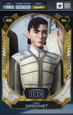 Star Wars Card Trader 2024 Legendary Monument Uriel Dagonet 7cc