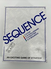 Sequence Original Board Game Cards Chips Complete Damaged Box
