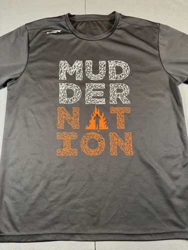 Alanic Tough Mudder Gray 2019 Finisher T-shirt Mudder Nation, Measures as Medium
