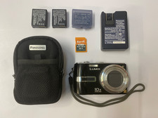 Panasonic Lumix DMC-TZ3 Black Digital Camera w/ Batteries & Charger - TESTED