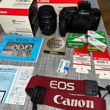  EXC / Working / READ Canon EOS 5 QD SLR w/EF 28-105mm Lens  Films  Box JAPAN