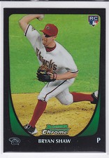 Bryan Shaw Arizona Diamondbacks 2011 Bowman Draft Refractor Rookie Card