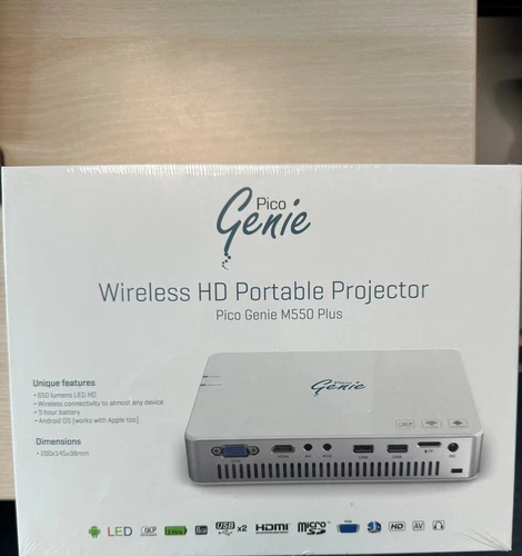 PicoGenie Wireless HD Portable Projector M550 Plus
