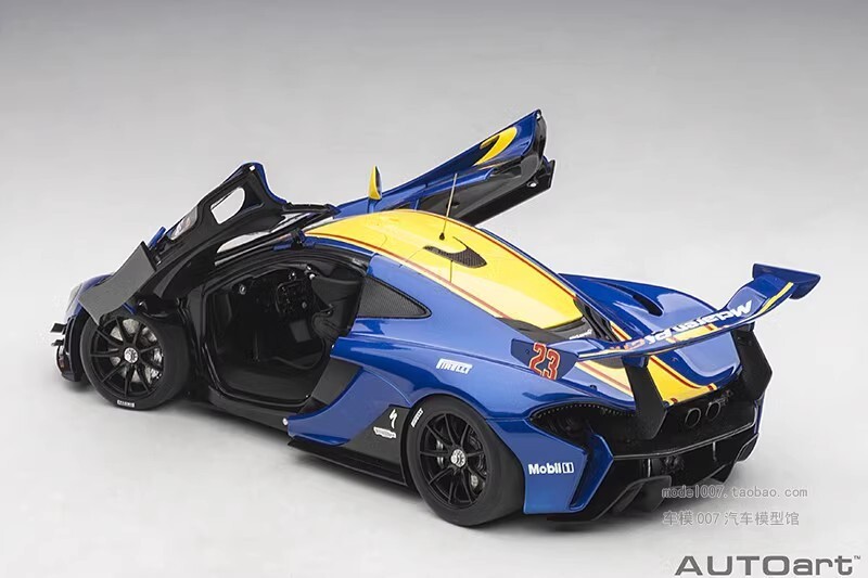 Autoart 1:18 McLAREN P1 GTR Diecast Model Car Blue Toys