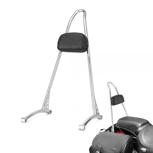Chrome 21" Tall Backrest Sissy Bar For Harley Springer Softail Heritage