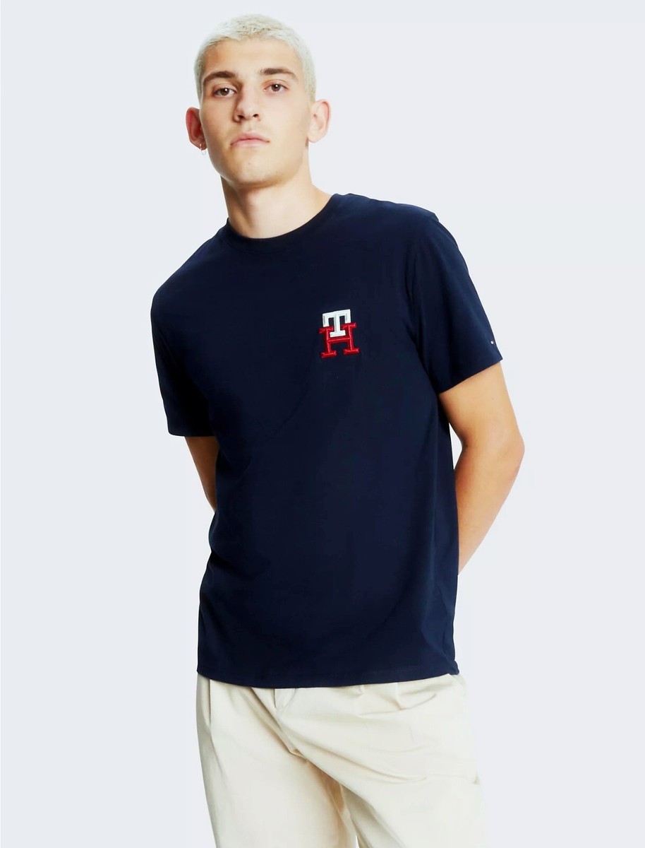 NWT 2023 Tommy Hilfiger Mens Monogram Embroidered TH Logo Short 