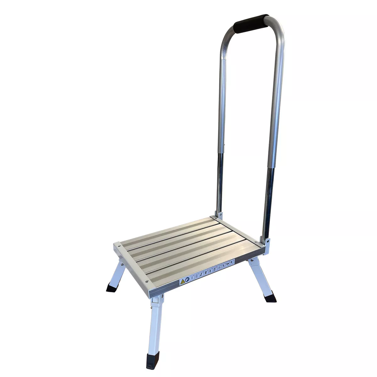 CARAVAN MOTORHOME LARGE PLATFORM FOLDING SINGLE STEP HANDLE HANDRAIL kitchen