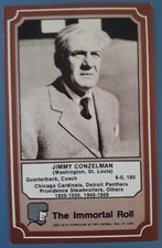 1975 Fleer BROWN The Immortal Roll #8 Jimmy Conzelman Chicago Cardinals HoF: EX