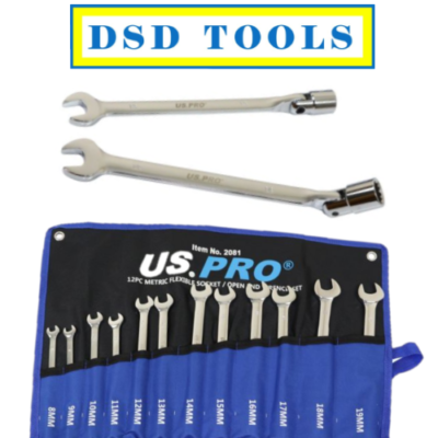 Juego De Llaves Métricas De Cabeza Flexible 15 Piezas | Meses Sin Interés