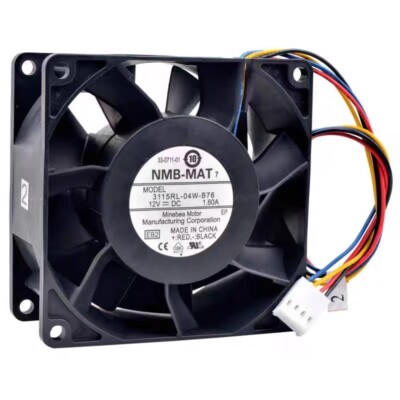 NMB 3115RL-04W-B76 12V 1.60A 8cm 8038 Cooling Fan