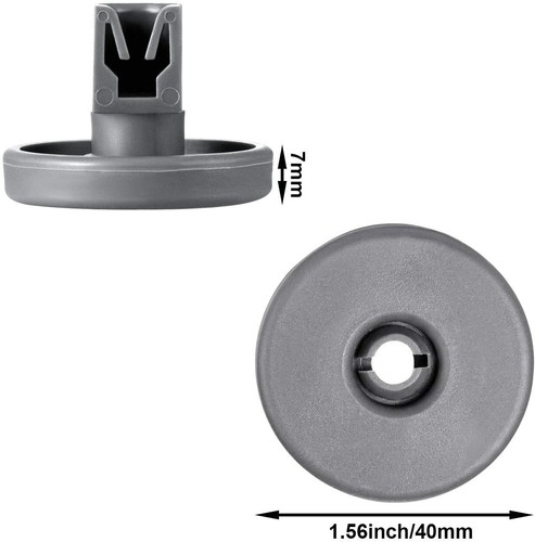 RUEDAS DE CESTA INFERIORES GENUINAS PARA LAVAVAJILLAS ZANUSSI, AEG, ELECTROLUX 50286965004 - Imagen 2 de 7