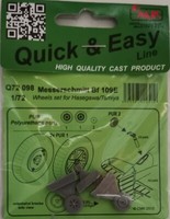 MW22 Cmk Q72098 Bf 109R -WHEELS For Has/Tam Kit 1/72 ZubehÖR