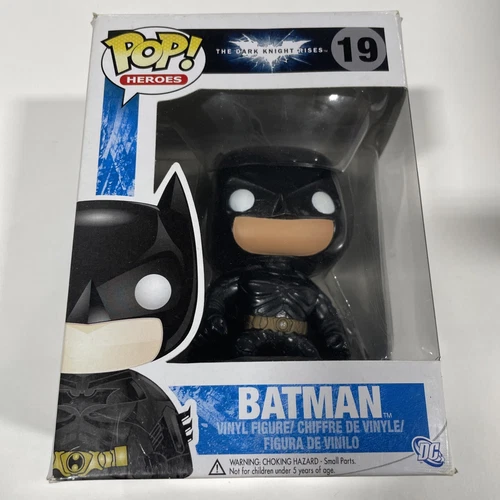 Funko POP Dark Knight Rises Batman Vinyl Figure 19 Vaulted Original Blue Box