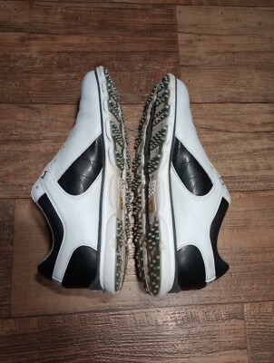 FootJoy Pro SL 53220 White/Black Leather Spikeless Golf 