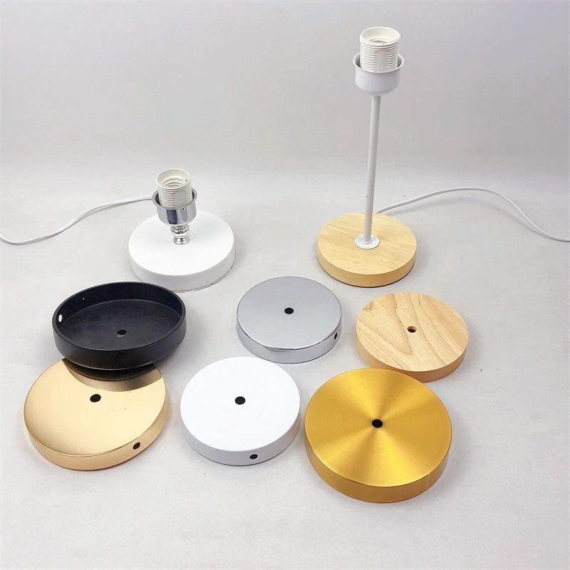 For Lamp Parts Metal Lamp Bases Table Holder Craft Accessories 10 mm Hole 12cm