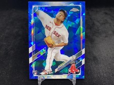 HIROKAZU SAWAMURA 2021 TOPPS CHROME UPDATE SAPPHIRE #US117 ROOKIE BASE / RED SOX
