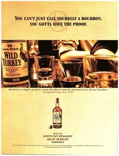 2004 Austin Nichols Wild Turkey 101 Print Ad, Can't Call Yourself Bourbon Proof