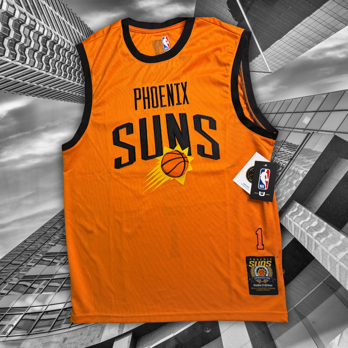 Devin Booker Nba Orange Jersey Unisex Phoenix Suns Devin Booker