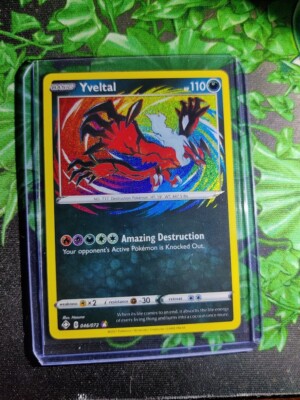 Yveltal Amazing Rare Holo - Shining Fates Pokemon TCG Cards 046/72 NM Top  Loader
