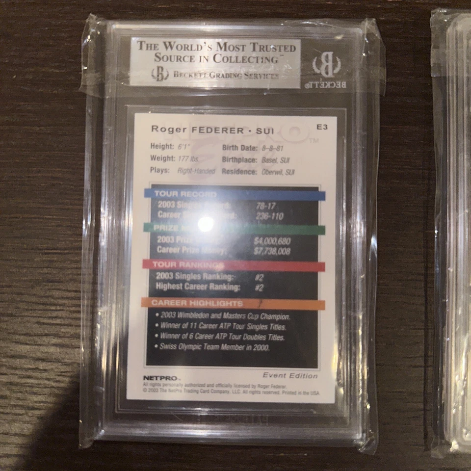 Roger Federer Rookie Cards (Autograph + 1/2000) (HIGHLY Possible PSA 10) 🎾 - Image 4 of 4