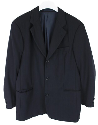 Hugo Boss Einstein / Alpha Blazer Herren Groß Wollmischung Nadelstreifen Kerbe