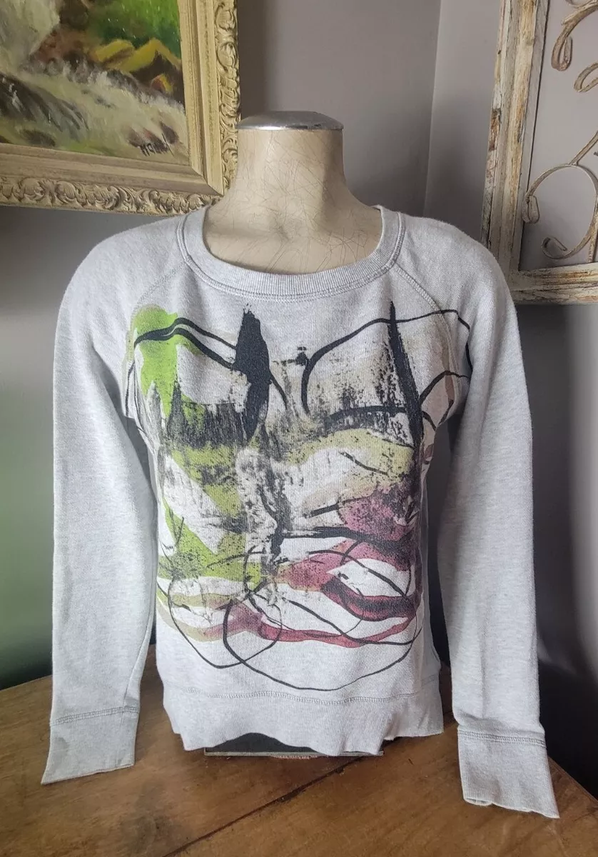 Neiman Marcus Proenza Schouler Fishtail Gray Sweatshirt Artistic