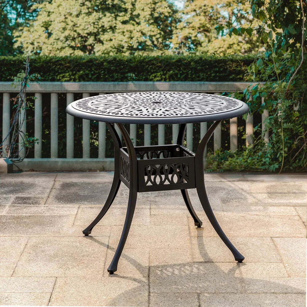 Amazon Outdoor Side Table With Umbrella Hole Table Bistro