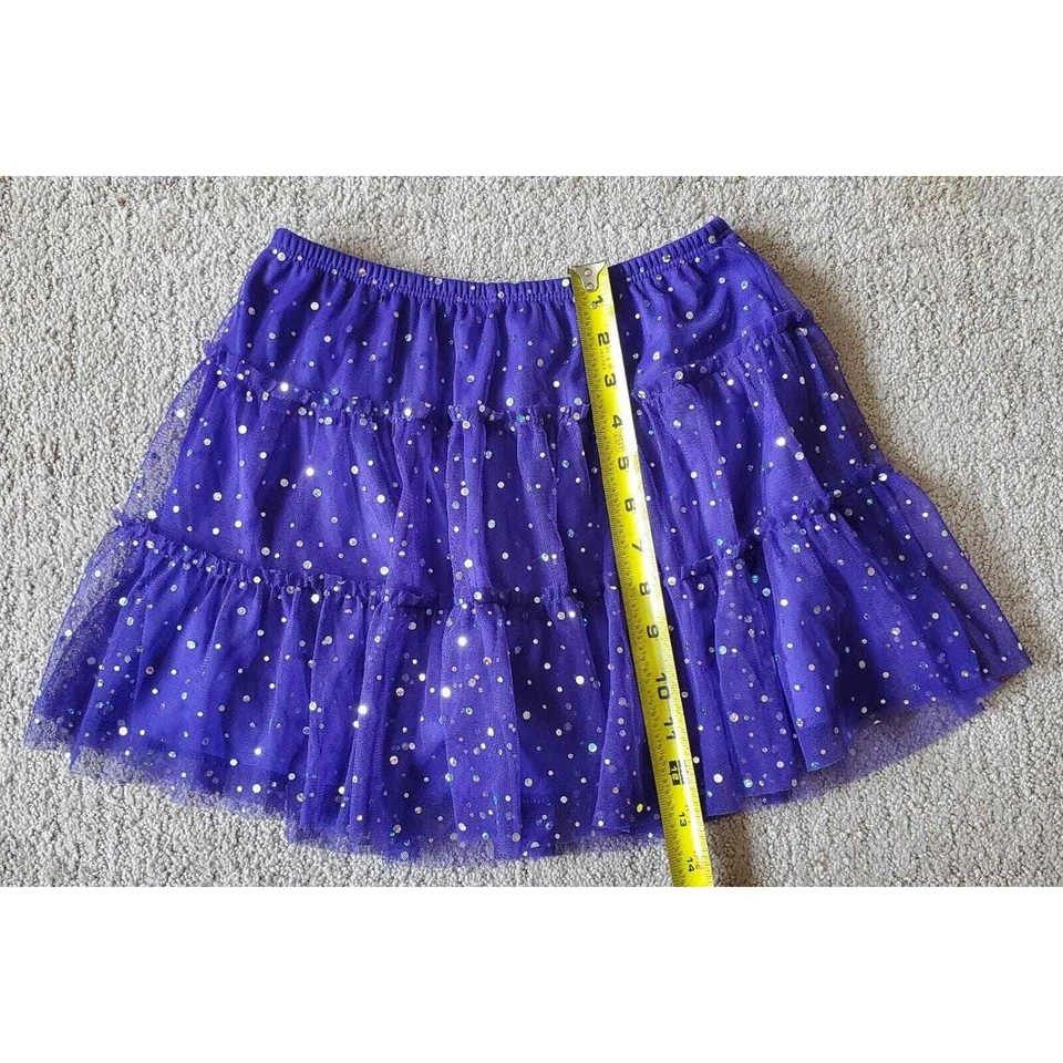 Falda corta para niña Total Girl púrpura brillante talla 10-12 Foto 3 de 4