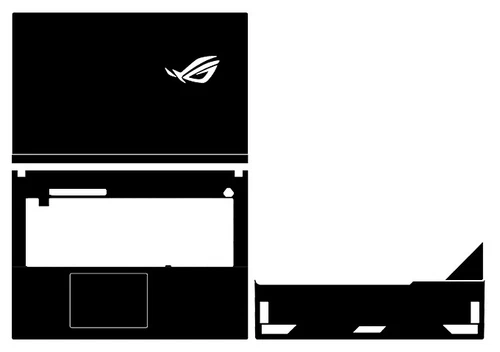 Carbon Vinyl Laptop Sticker Skin Decal Cover for ASUS ROG Strix SCAR 18 18" 2023