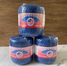 America  s Best Country Cotton Crochet Thread Sz 10 350 Yard Casbah Blue LOT 9700