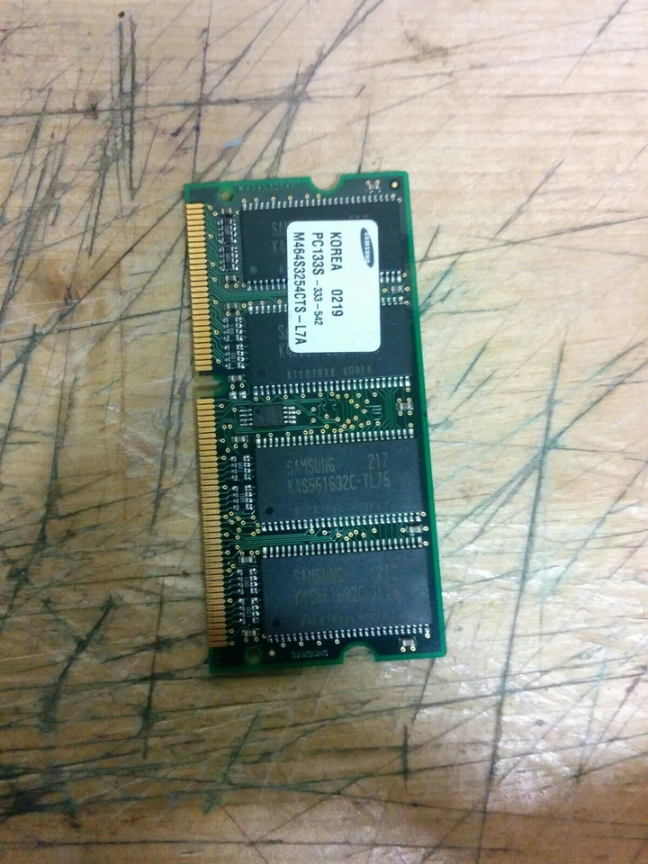 256MB SDRAM PC 133 PC133 SD CL3 16X16 144PIN NON-ECC SAMSUNG MEMORY RAM - Image 2 of 4