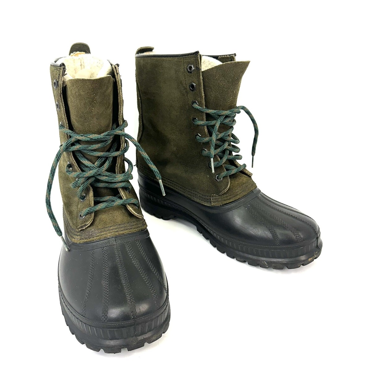 Sorel Kaufman Waterproof Leather Insulated Green Boots Men display picture 2