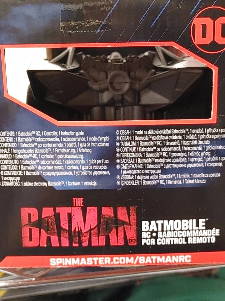 DC The Batman Movie BATMOBILE 1:20 RC Radio Controlled 2022 Spin Master NEW - Image 4 of 4