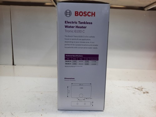 BOSCH ELECTRIC TANKLESS WATER HEATER TRONIC 6100 C - Picture 4 of 5