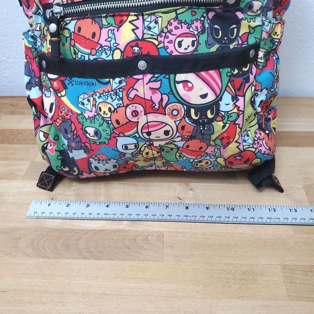 Tokidoki Koi Animated Medical Back Pack Multi Pockets Zippers A139-TDP 100% Poly Tokidoki Koi Animated Medical Back Pack Multi | Mercari main image 4