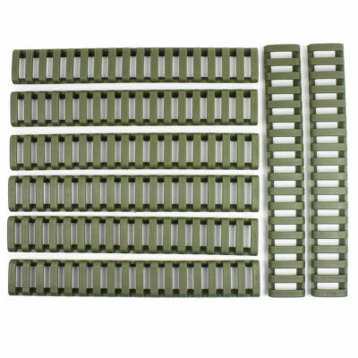 8 PCS Heat Resistant Rifle Weaver Picatinny Ladder Rail Covers - 3 Color