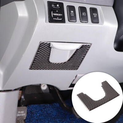 Carbon Fiber Car Main Drive Storage Box Cover Trim For Toyota Tacoma 11-15 US