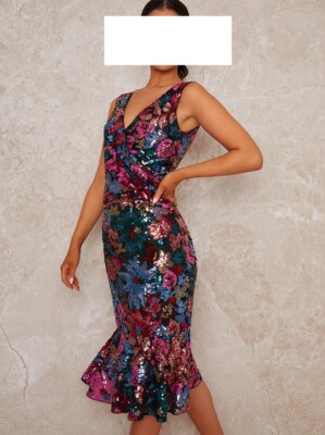 Designer Kleid Chi Chi London Nici  Größe 38 UK 10  NEU