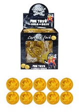 Plastic GOLD PIRATE COINS Treasure Loot Goody Party Bag Pinata Fillers Kids Toy