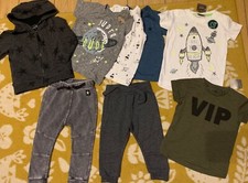 BNWT next baby boys clothes outfit bundle, joggers, hoody & tops. 12-18 Mth