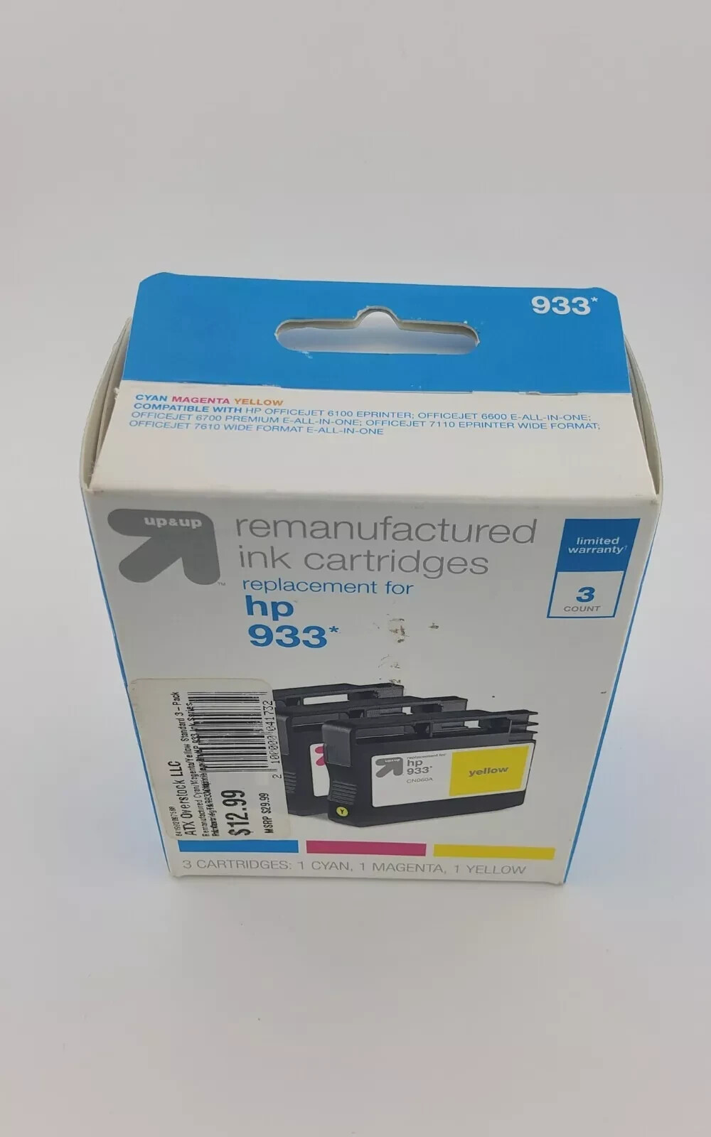Ink Cartridges 933* - 3 Pack - Cyan,  Magenta,  And Yellow-image