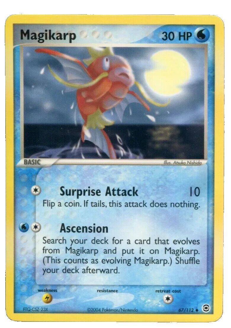 Magikarp 67/112 FireRed & LeafGreen Uncommon Diamond Pokemon Card NM