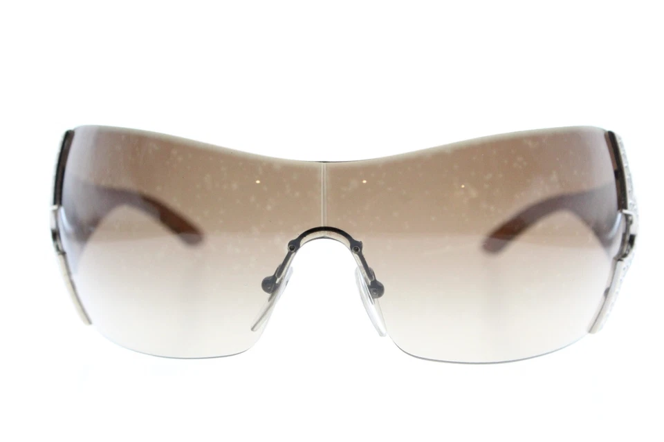 Óculos de sol Bvlgari 651B 945/13 escudo marrom estojo de cristais Swarovski *LEIA*