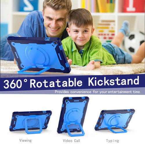 For Samsung Galaxy Tab S9 FE S8 S7 A9 Plus A8 A7 Hybrid Rugged Case Stand Cover - Picture 20 of 46
