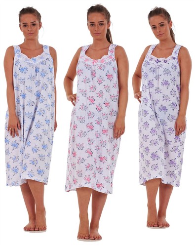Ladies Women Nightwear Rose Print 100 