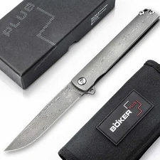 BOKER PLUS® Gemma Damast Pocket Knife 2.52" Damascus Blade & Handle - 01BO358DAM