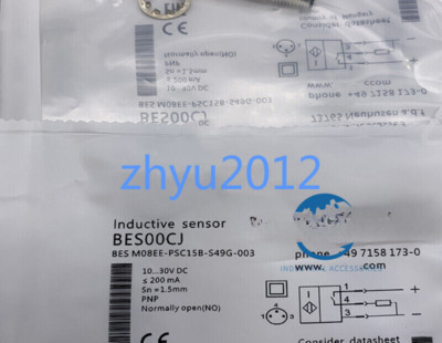 100% Test BALLUFF BES M08EE-PSC20B-S49G S49G-003 Proximity Switch Sensor