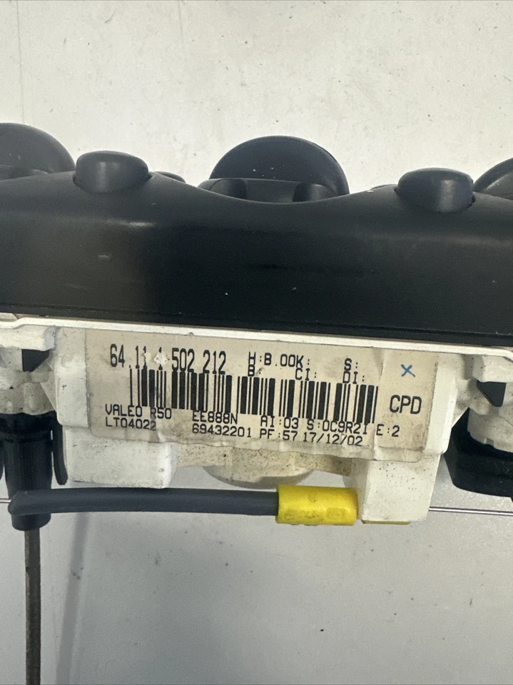 PANEL DE CONTROL DE CALEFACCIÓN UNIDAD DE AIRE ACONDICIONADO BMW MINI COOPER ONE R50 R52 R53 1502212 Foto 3 de 4